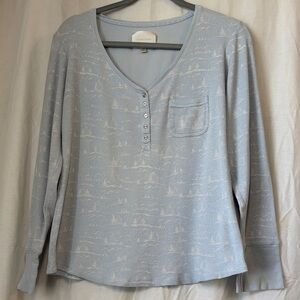 Victoria's Secret Light Blue Long Sleeve Top